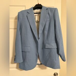 H&M OVERSIZED DUSTY BLUE BLAZER